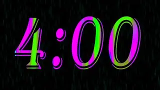 4 minutes Colour Full Countdown Timer with End Alarm and Background Music