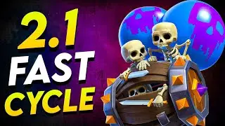 2.1 FASTEST Skeleton Barrel Cycle Deck in Clash Royale