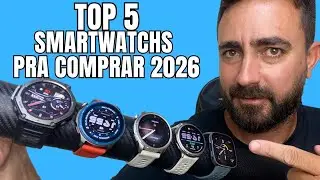 TOP 5 SMARTWATCH DE QUALIDADE COM GPS E PRA USO NO DIA A DIA PRA COMPRAR E NÃO PASSAR RAIVA EM 2026.