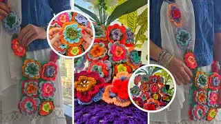 Crochet Granny Square Bag Tutorial: Create Your Own Unique Design | Secret Tips revealed also😲