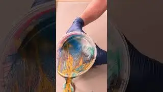 Mixing WILD Colors together with Epoxy #shorts