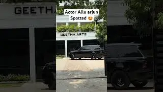 Allu Arjun spotted at Geetha arts#alluarjun #alluarjunonline #rangerover #actor #superstar