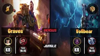 Haru GRAVES (Jungle) [Fleet Footwork] VS VOLIBEAR - Master KR Patch 10.15