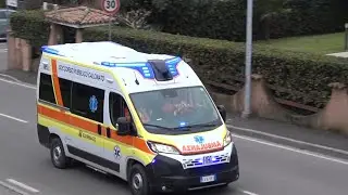 [New Double Wail Hello] Fiat Ducato x295 Ambulanza Soccorso Pubblico Calcinato in sirena n14
