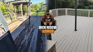 Средство Kong Armor&trade; надежно фиксирует облупившуюся краску на террасе в городе Ливан, штат Огайо ...