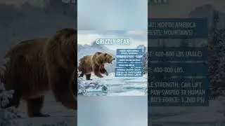 GRIZZLY VS POLAR BEAR 🤔 #animals #bear#fighting #wildanimals#grizzlies #polarbear
