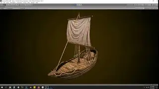 Small Medieval Ship Asset Preview