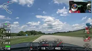 [4K] Fastest lap in Challenger Hellcat WB at Pitt Race - 2:07:09