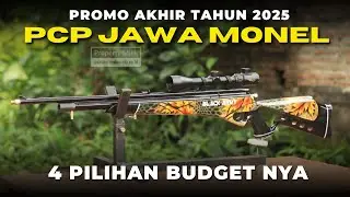 Promo Akhir Tahun Harga Paket Senapan Angin PCP JAWA MONEL BLACK ARMY Terbaru