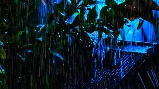 ⛈️ Heavy Rooftop Rainstorm | Emotional Thunder for Anxiety Relief, Sleep & Deep Focus