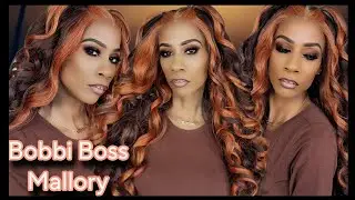 STOP SLEEPING ON BOBBI BOSS! NU LACE GLUELESS 13X8 WIG/MALLORY. 🤎🤎🤎🤎