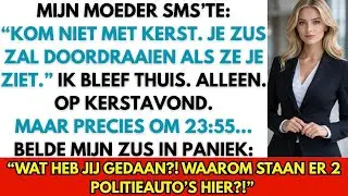 Mijn zus belde in paniek: “Wat heb je gedaan?! Waarom staan er 2 politieauto’s hier?” 