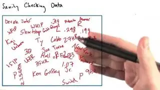 34 Sanity Checking Data