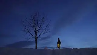 The Healing Blue Hour of Hokkaido ❄️ A Winter You Can Feel
