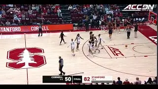 NCAA Womens Basketball Stanford vs Cornell  Stanford get the win 82 -50