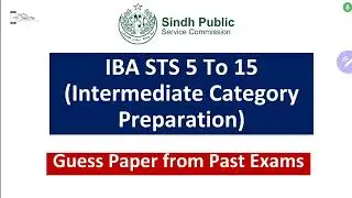 IBA STS Most Important MCQs for All Exams Part-3 by @digitaldiscite  | IBA STS Test MCQs