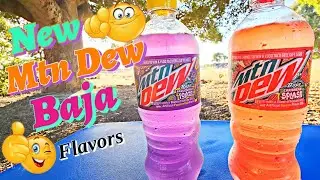 'New' Baja Mountain Dew Flavors! #Review #MtnDew #Baja #Soda
