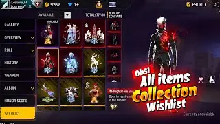 Ob51 All Items Collection Review 🤯💥| Ob51 Update Evo Bundle | ob51 All Items Wishlist | Ff New Event