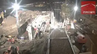 Zürcher Bau - Verschub Trogbauwerk RNV