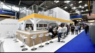 A Giant's Progress: 817 SQM Booth Construction in Time-lapse