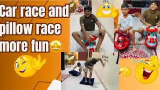 Car Race And Pillow Race More Fun With ANZAR AND ANAS😁