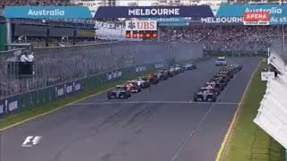 F1 2016 Australian GP Race START and First Lap
