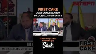 FIRST CAKE THE GOAT CONVERSATION PT.1 MCDONALDS V WENDYS #fyp #mcdonalds #goat #FoodReview #food