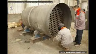 Biomass gasifier and biomass power generation equipment production workshop display