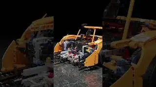 LEGO 42056 Porsche 911 GT3 Animated Speedbuild | LEGO Porsche | Blender Geometry Nodes Animation