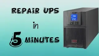 How to repair UPS faults in 5 minutes