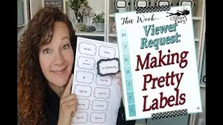 How to Make Pretty Labels - With FREE Download!