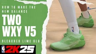 New Balance Two Wxy 5 Bleached Lime Glo | NBA 2K25 Shoe Creator
