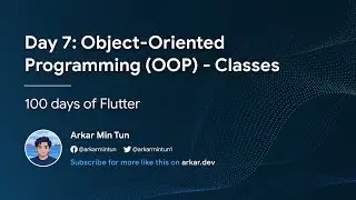 Day 7: Object-Oriented Programming (OOP) - Classes (100 days of Flutter)