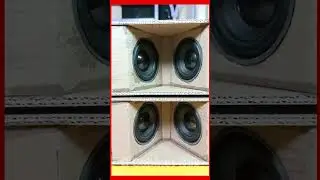 B Cabinet Box Setup #miniboxproject #homemadeboxproject #AmplifierwithBox #cardboardproject #shorts