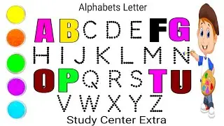 Phonics Songs2 writing dotted line colour Paint Kids | Abcd Rhymes video kids | Counting number Kids