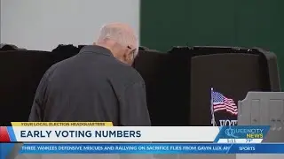 WNC in-person early voting up from 2020; total voter turnout down