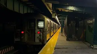 IRT Flushing Line: (7) Trains with Yard Move and Garbage Train Action @ 111th Street (R62A, R188)
