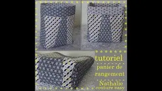 tutoriel pour confectionner ce panier de rangement (vide poche)