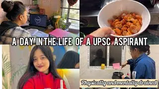 A gloomy day in the life of UPSC ASPIRANT| Mentally and physically drained? STUDY VLOG| prelims 2024