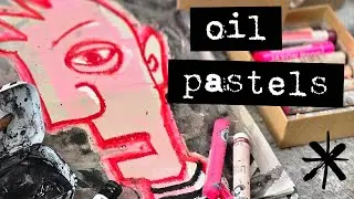 Art Journaling Inspiration with Oil Pastels