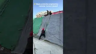 👉 Slope protection engineering material: Cement blanket#cementblocks
