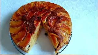 Яблочный пирог на сковороде/Apple pie in the pan/ فطيرة التفاح في المقلاة!/Tavada elmalı turta!