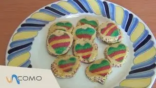 Postre para San Valentin - Bizcocho con forma de corazon