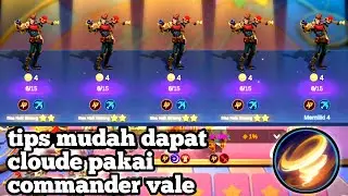 TIPS MUDAH DAPAT CLOUDE STAR3 PAKAI COMMANDER VALE|| MAGIC CHESS GO GO