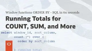 Window functions ORDER BY - SQL in 60 seconds #shorts