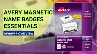 Review: Avery Magnetic Name Badges - Durable & Customizable!
