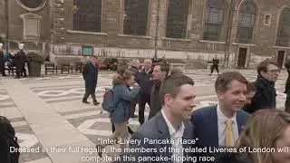 Pancake Race-Guildhall Yard, London 2020