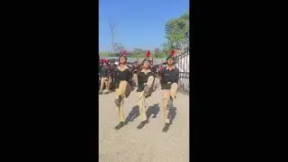 NCC Girls showing their Drill talent
