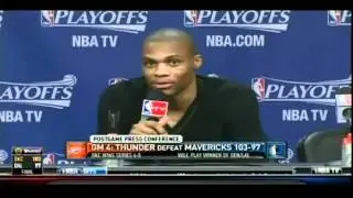 Russell Westbrook Shuts Down Reporter For Asking Stupid Questions In Game 4 Postgame Interview