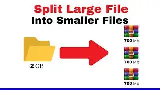 How To Split Large File Into Multiple Smaller Files using Winrar